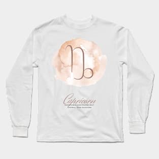 Capricorn Zodiac Artprint Illustration Poster Drawing Art Print Constellation Astrology Long Sleeve T-Shirt